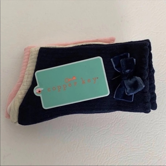 Copper Key Girls 3 Pack Velvet Socks - Picture 6 of 13